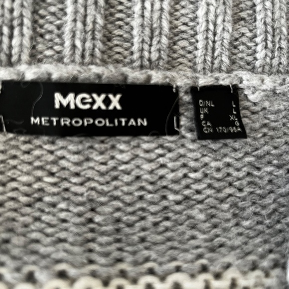 MEXX gray with white lines sweater - Picture 4 of 5